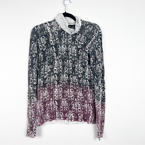 Athleta Tops - Athleta‎ Cowl Neck Ombre Long Sleeve Shirt Sz M